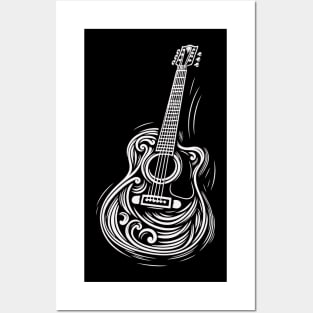 Artistic Guitar Posters and Art